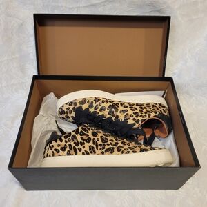 Coach C101 With Leopard Print Sneakers - Size 10